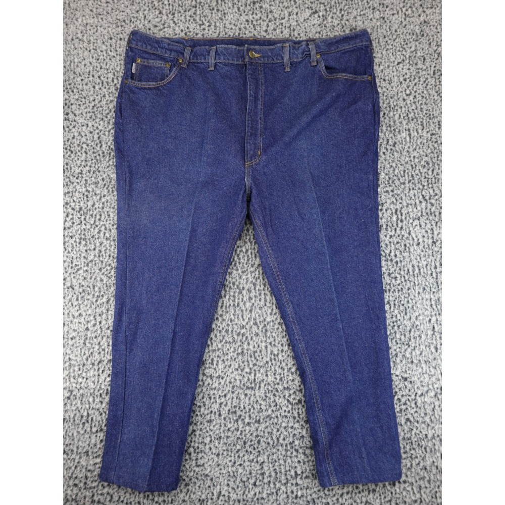 Carhartt Blue Jeans Mens‎ 48x30 Blue Straight Leg Denim Workwear Pants